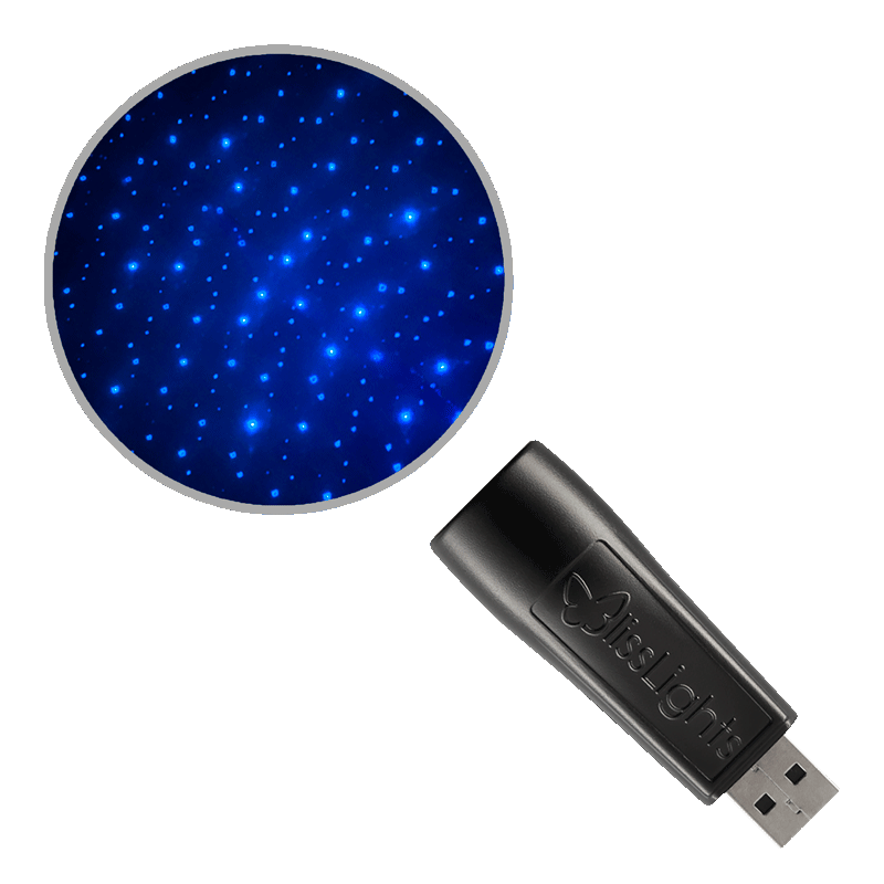 starport usb star projector in blue