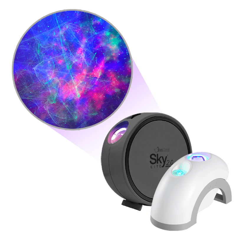 cosmic skies multicolor galaxy and aurora projector bundle with white housing ark