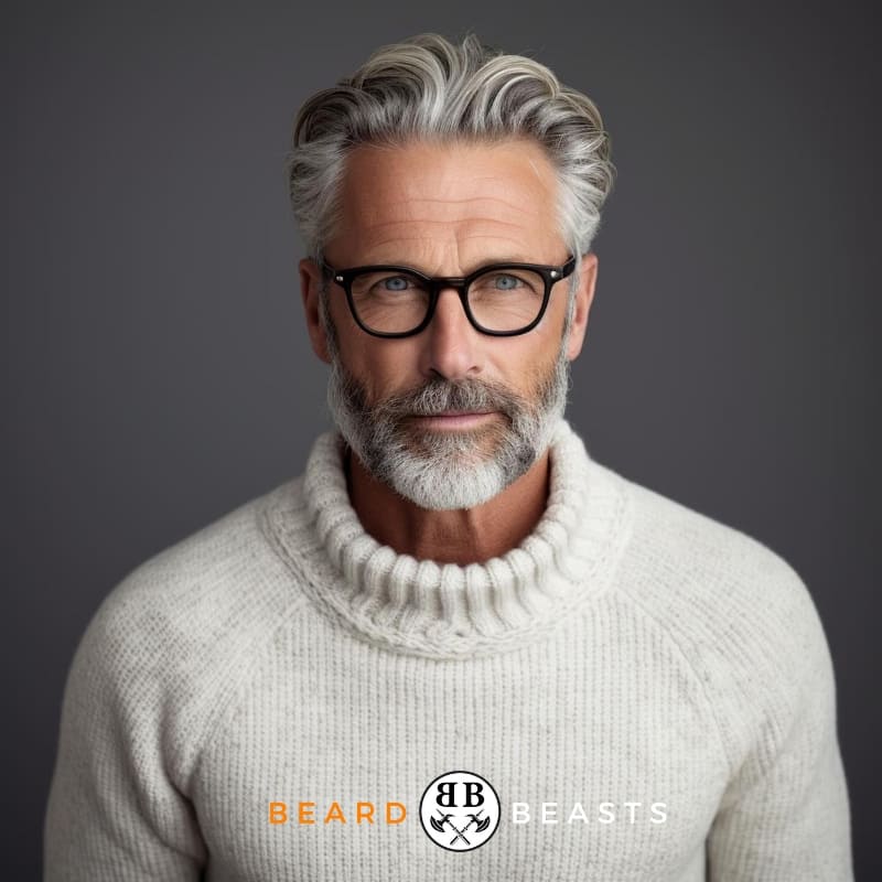 gray beard style