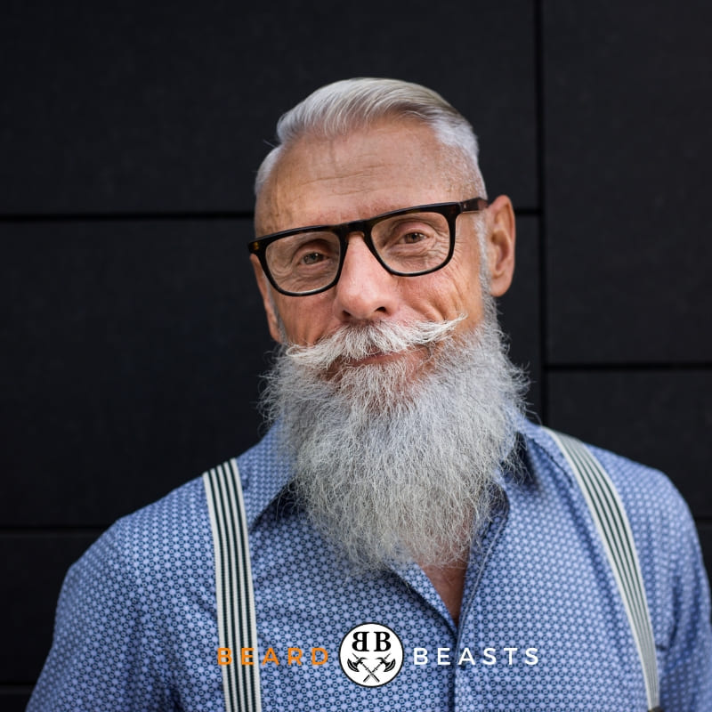 American man with epic facial hair