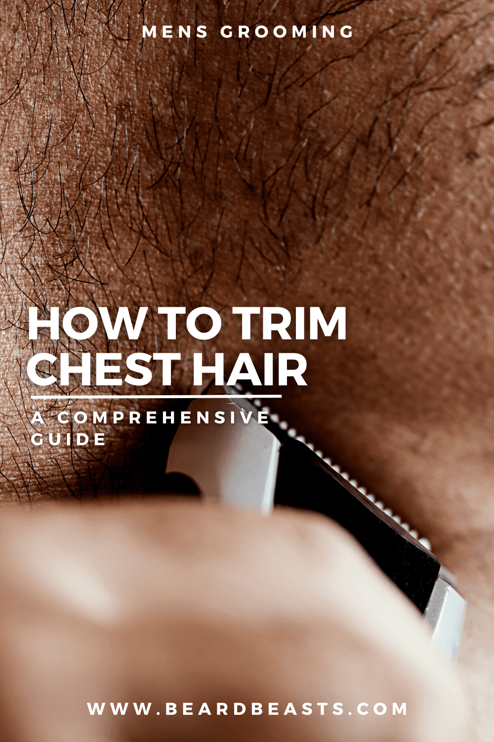 how to trim chest hair pinterest pin