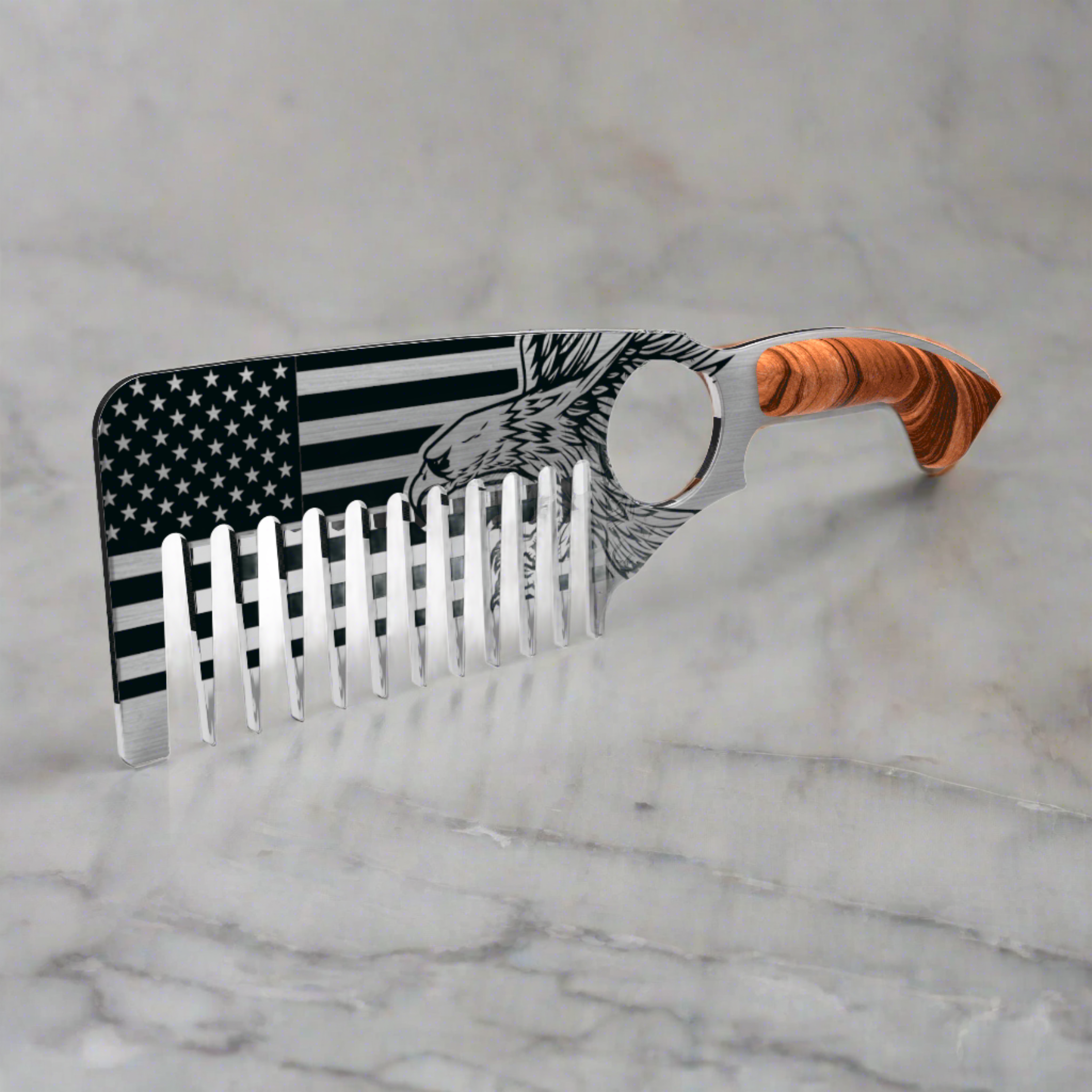 Stainless Steel Beard Comb